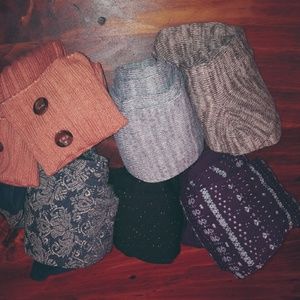 Boho fun small/medium tights & knee socks